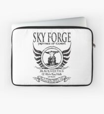 SkyForge - Where Legends Are Born In Steel Laptop Sleeve