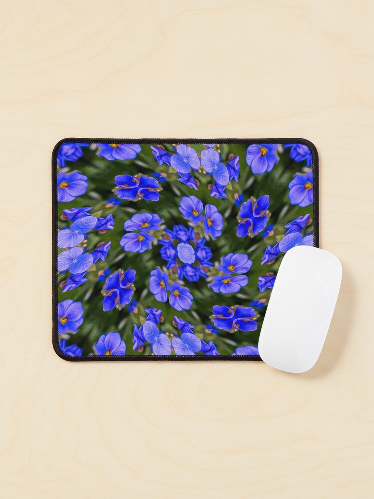 Thumbnail 1 of 5, Mouse Pad, Blue Veronica Pattern designed and sold by Patternflower.