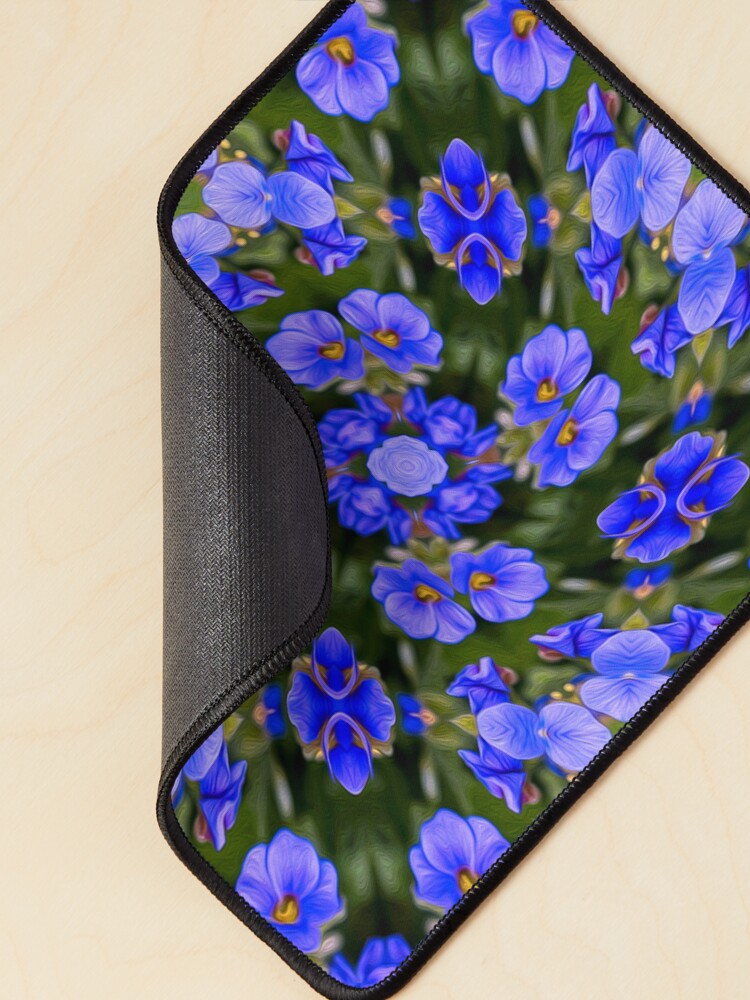 Thumbnail 2 of 5, Mouse Pad, Blue Veronica Pattern designed and sold by Patternflower.