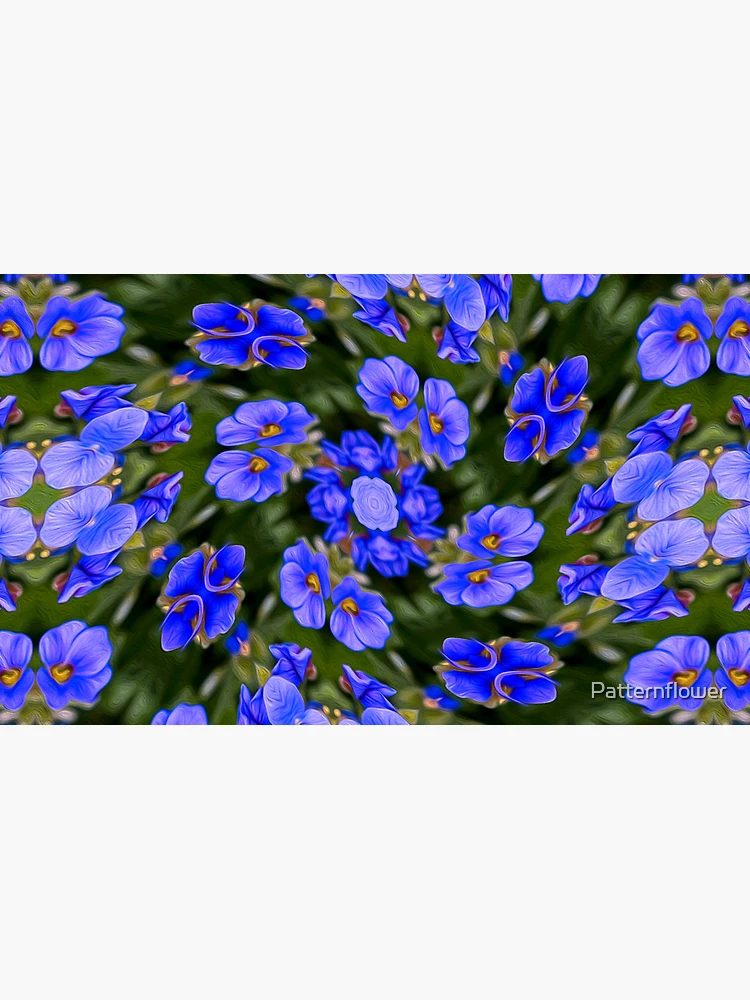 Thumbnail 4 of 4, Coffee Mug, Blue Veronica Pattern designed and sold by Patternflower.