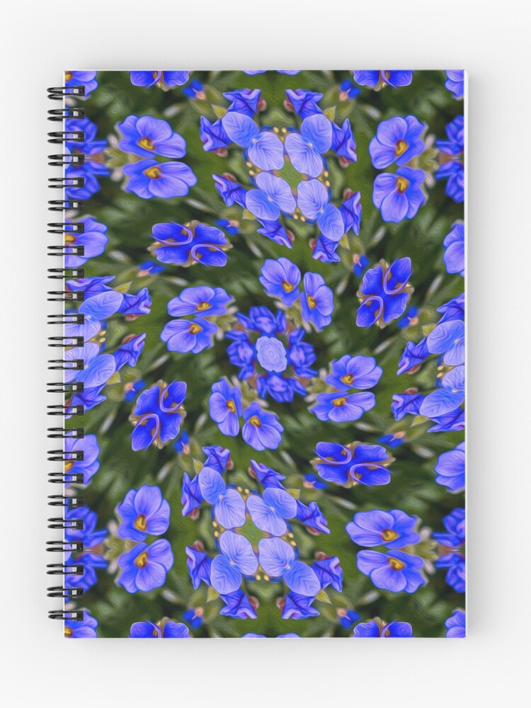 Thumbnail 1 of 3, Journal, Blue Veronica Pattern designed and sold by Patternflower.