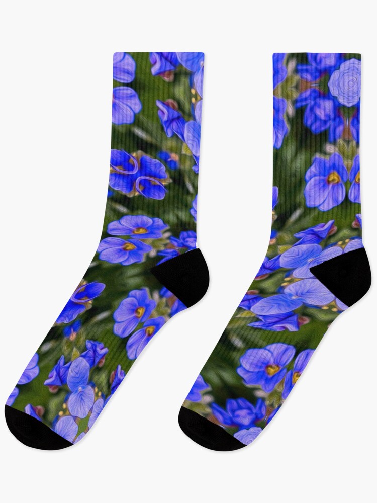 Thumbnail 1 of 5, Socks, Blue Veronica Pattern designed and sold by Patternflower.