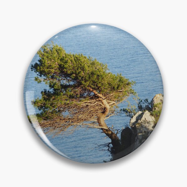 Item preview, Coastal Tree on Cliff Edge in Capri Island, Italy designed and sold by CarolinaReina.