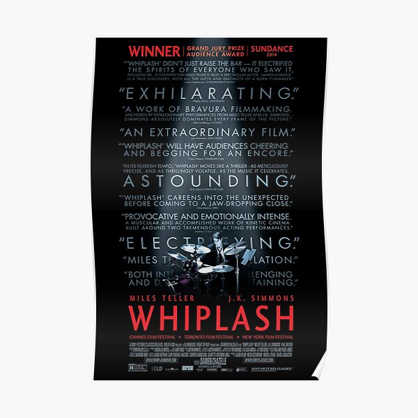 Whiplash Movie Poster  Poster