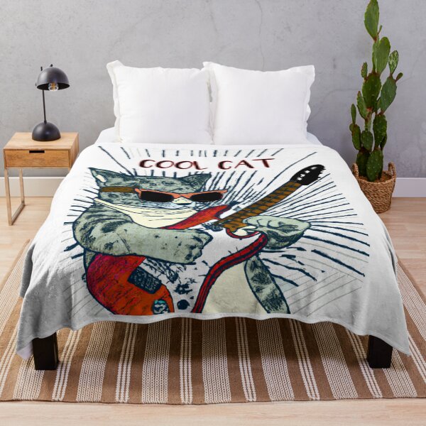 Item preview, Cool Cat with Guitar designed and sold by Vividality.