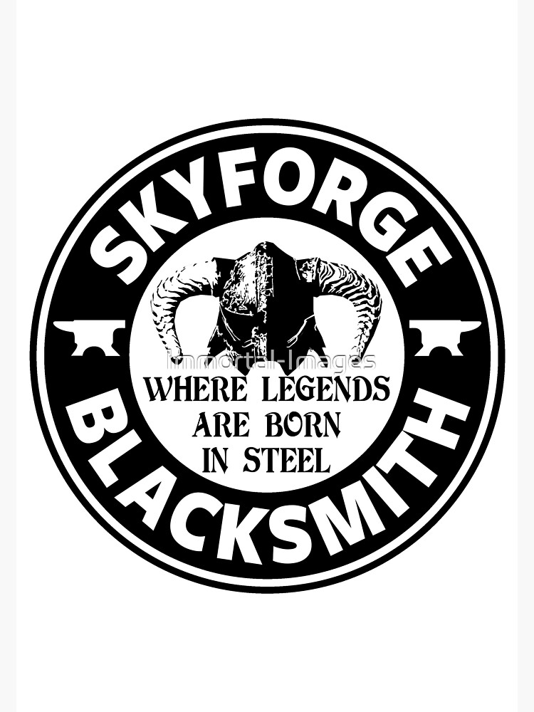 Disover Skyforge - Where Legends Are Born In Steel Premium Matte Vertical Poster