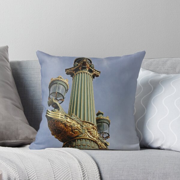 Item preview, Elegant Parisian Streetlight in Place de la Concorde - Urban Architecture in Paris designed and sold by CarolinaReina.