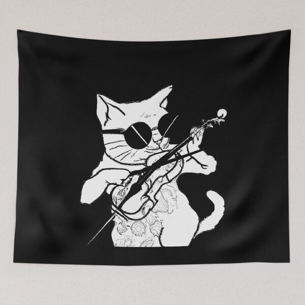 Item preview, Cool Cat with Violin designed and sold by Vividality.