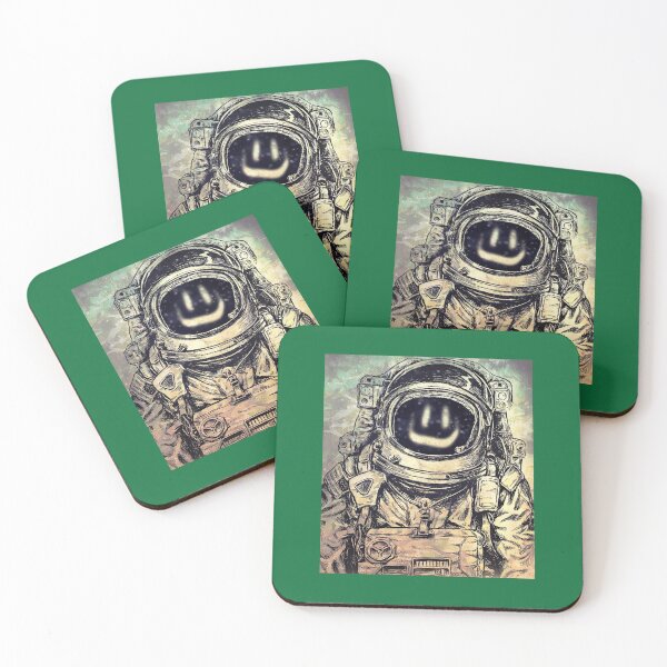 Item preview, Happy Space Face - Green designed and sold by AintJames.