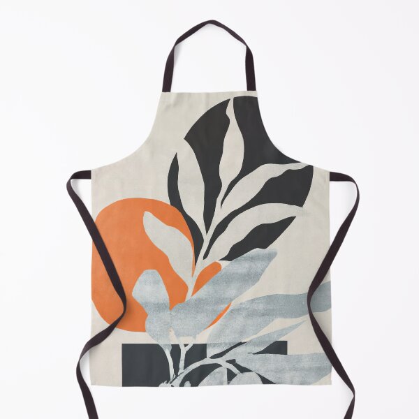 Artikelvorschau, Modern Abstract Art Tropical Plant - Urban Boho Art - Blue Grey and Cream Tones entworfen und verkauft von Inomaly Art.