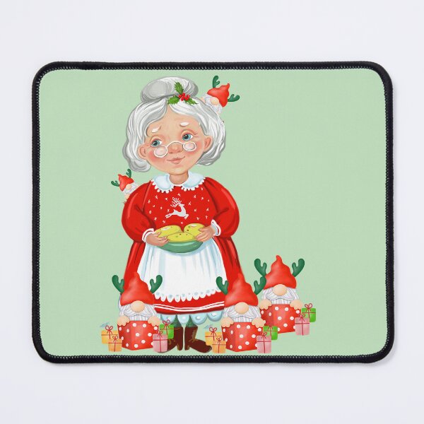 Item preview, Mother / grandma Christmas with christmas gnomes designed and sold by Reubens-Art.