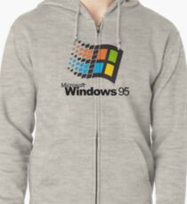 windows 95 shirt Zipped Hoodie