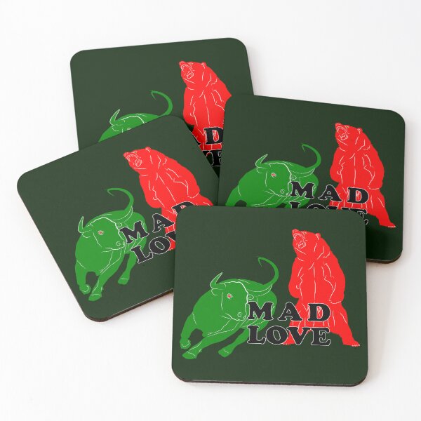 Item preview, Mad Love Trading – Bear Bull Mad Love #2 - T-Shirts, Stickers, Magnets, House – VisionsByKaren - VBK designed and sold by VisionsByKaren.