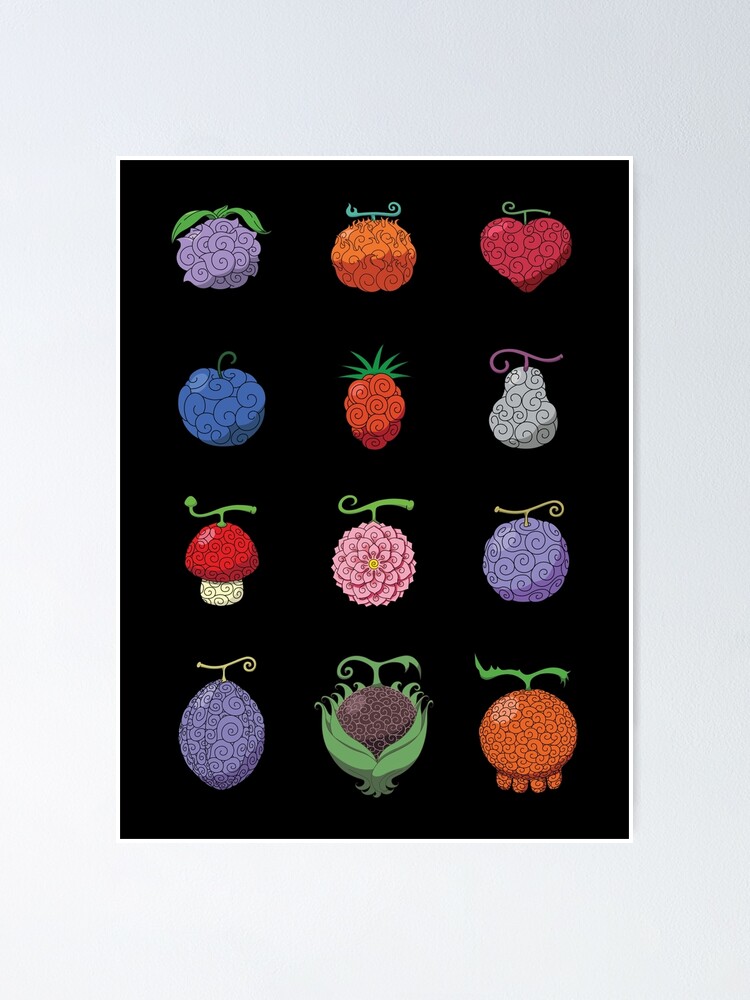 Yami Yami no Mi - Marshall D. Teach Devil Fruit Poster for Sale