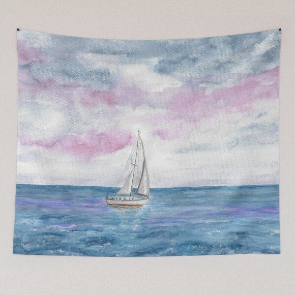 Item preview, Sailing boat on the fjord designed and sold by Sandra  Steinke.