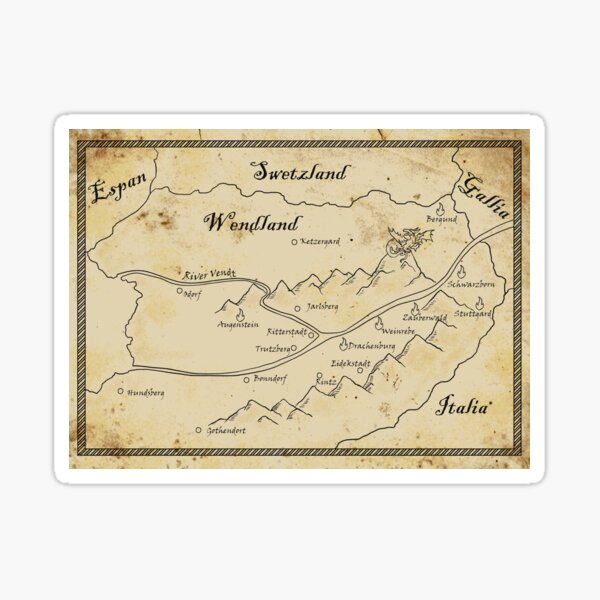 Drachengott Map Sticker