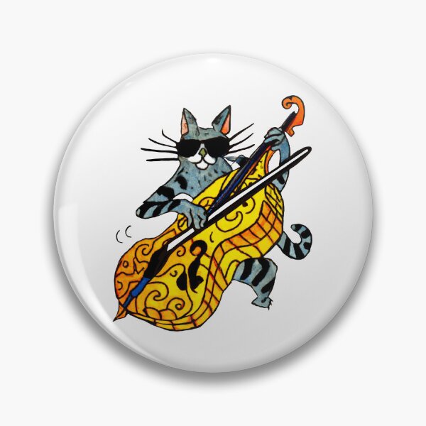 Item preview, Cool Cat Playing Violin – Funky Sunglasses Music Cat Art designed and sold by Vividality.