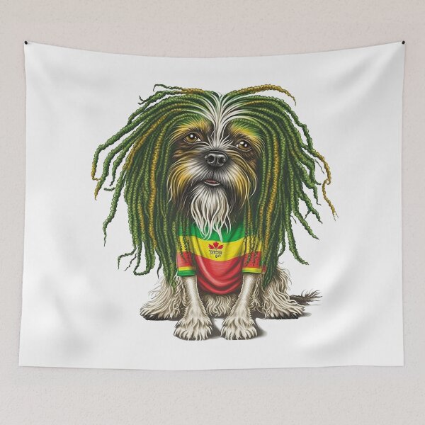 Item preview, Reggae Dog with dreadlocks  designed and sold by photo4u2.
