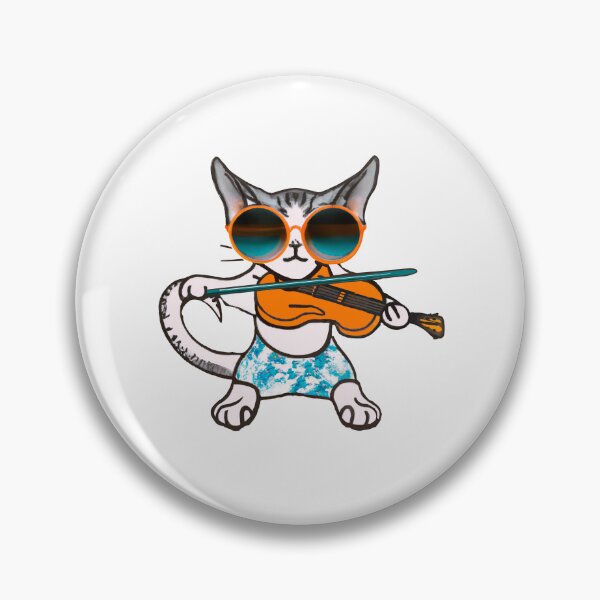 Item preview, Cool Cat Playing Violin – Funky Sunglasses Music Cat Art designed and sold by Vividality.