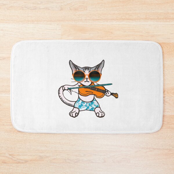 Item preview, Cool Cat Playing Violin – Funky Sunglasses Music Cat Art designed and sold by Vividality.