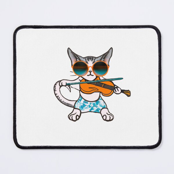Item preview, Cool Cat Playing Violin – Funky Sunglasses Music Cat Art designed and sold by Vividality.