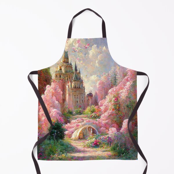 Aperçu de l'œuvre Pastel Castle Fairytale Lover Girl Room Decor Pastel Rainbow Waterfall Abstract Art Print créée et vendue par PrincessArtwork.