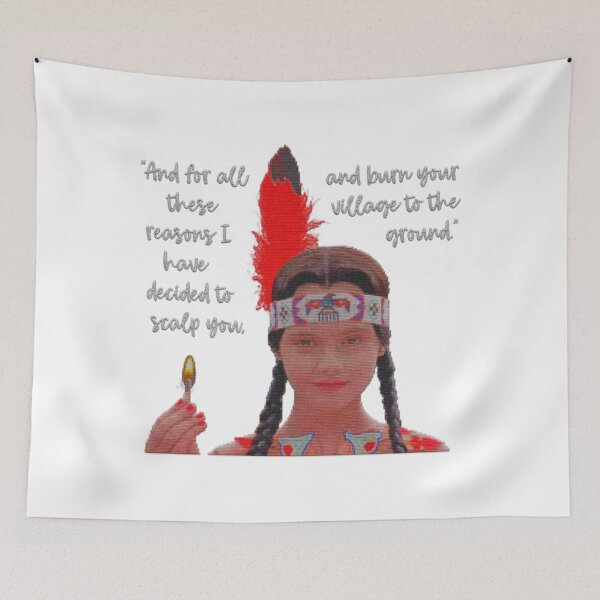 Item preview, Wednesday Addams Family Values Native American Embroidered designed and sold by RonniePotter78.