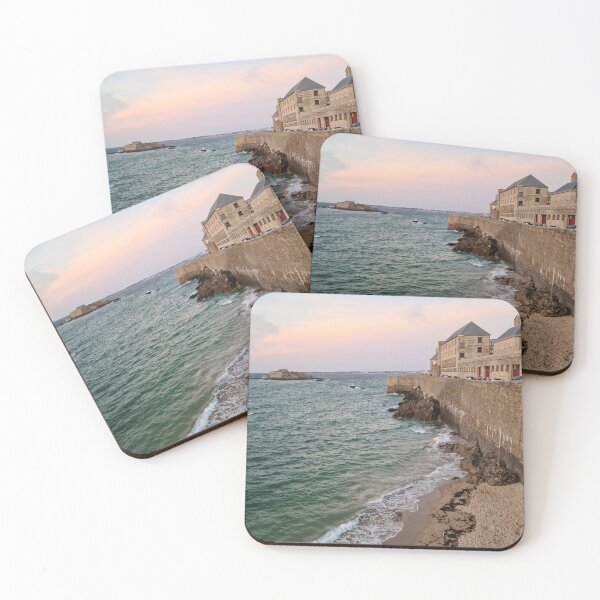 Item preview, Saint Malo at sunset designed and sold by NerdyDreamerArt.