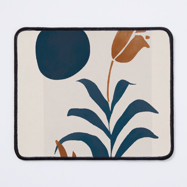 Item preview, Modern Abstract Art Floral - New Urban Boho Art - Blue and Pink Tones designed and sold by Inomaly Art.