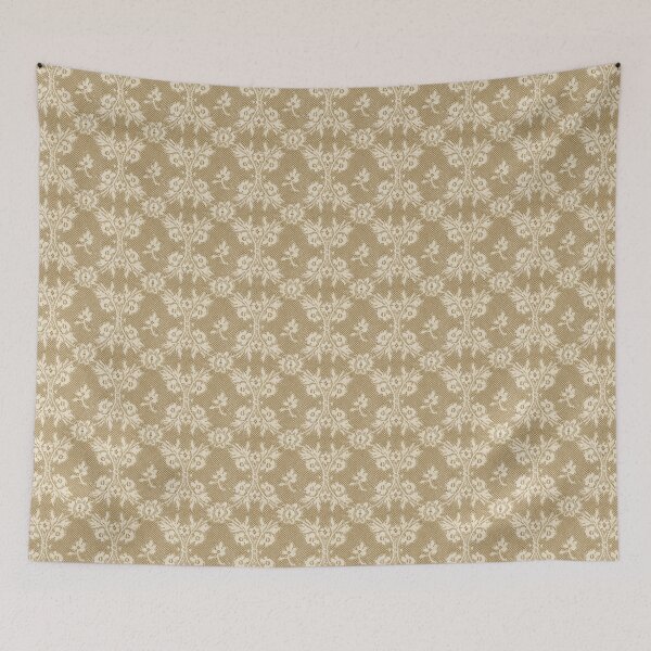 Item preview, Dark Brown Mist white lace designed and sold by coverinlove.