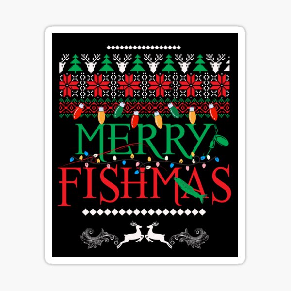 Bass Fishing Christmas Stickers for Sale