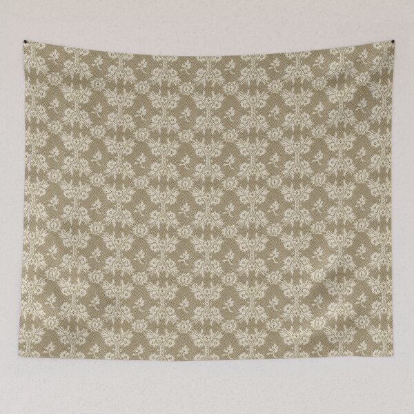 Item preview, Deep Dull Gold white lace designed and sold by coverinlove.