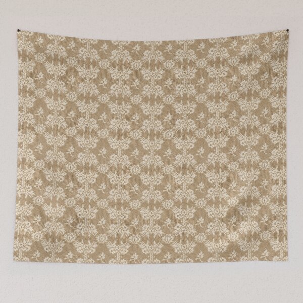 Item preview, Dark Bone Brown white lace designed and sold by coverinlove.