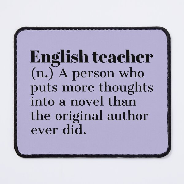 Item preview, Cute English teacher dictionary definition - Funny english teacher designed and sold by Theleochick.