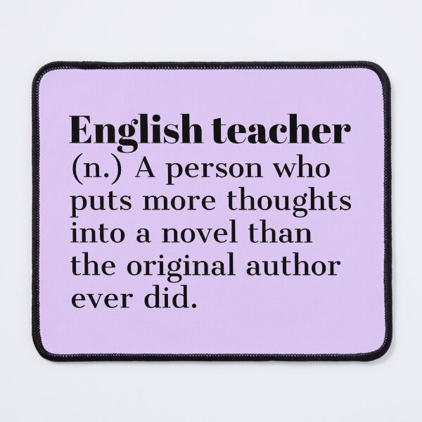 Item preview, Cute English teacher dictionary definition - Funny english teacher designed and sold by Theleochick.