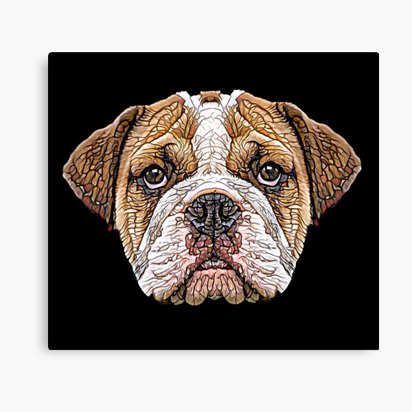 Artikel-Vorschau von English Bulldog Face, designt und verkauft von DoggyStyles.