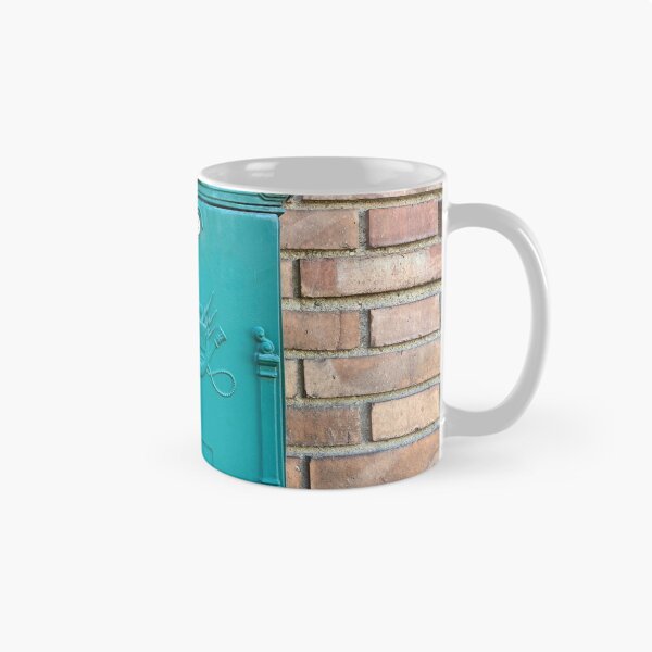 Item preview, Letterbox green color on brick background designed and sold by Ponted.