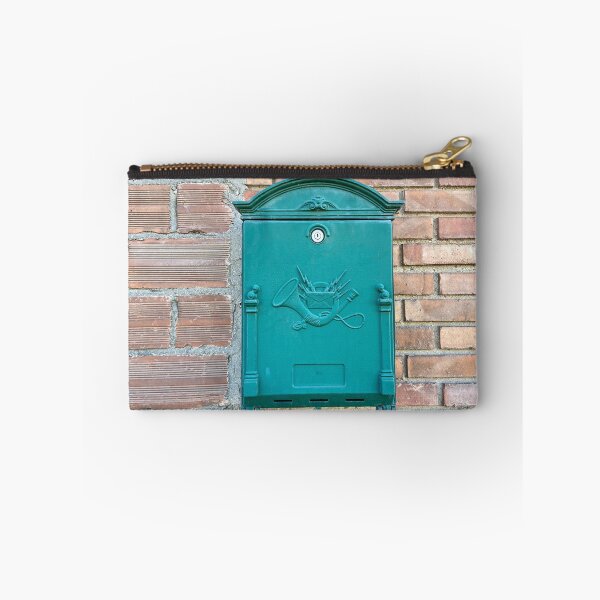 Item preview, Letterbox green color on brick background designed and sold by Ponted.