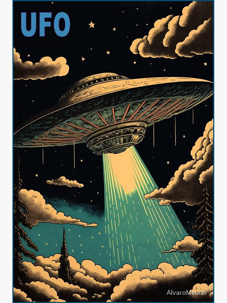 Alien Invasion Vintage Retro