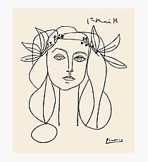 Picasso head of a women framed print Photographic Print