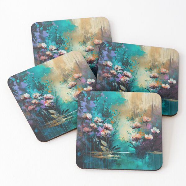 Item preview, A Colorful Abstract Floral Landscape Painting designed and sold by Darmon-Designs.