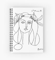 Picasso-Kopf eines Frauen gerahmten Druckes Spiralblock