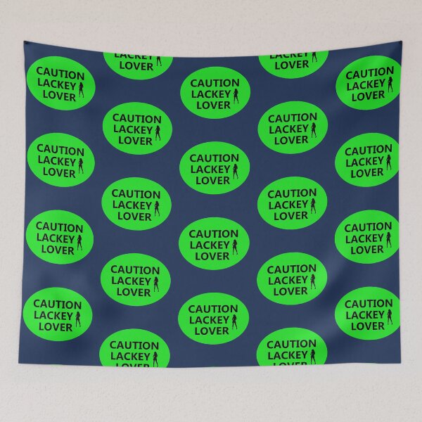 Item preview, CAUTION LACKEY LOVER industrial style sign designed and sold by lobodelnoir.