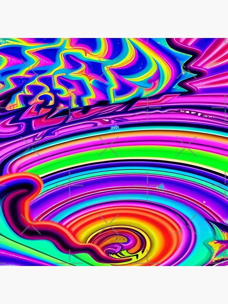 "Colorado magic mushrooms Psychedelic Circus digital art" Sticker for