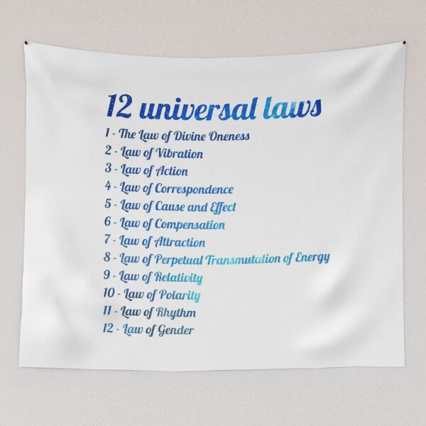 Item preview, 12 laws of the universe, law of attraction, manifestation and spirituality. designed and sold by Theleochick.
