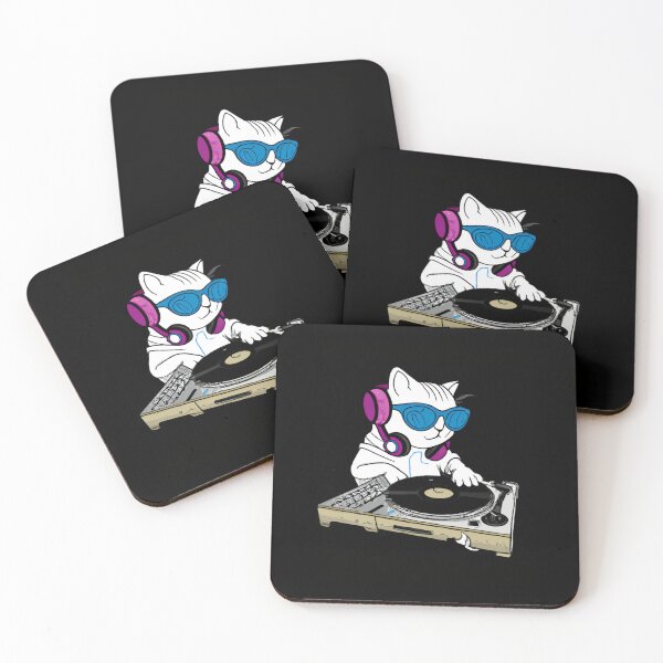Item preview, Cool Cat DJ with Sunglasses Artwork designed and sold by Vividality.