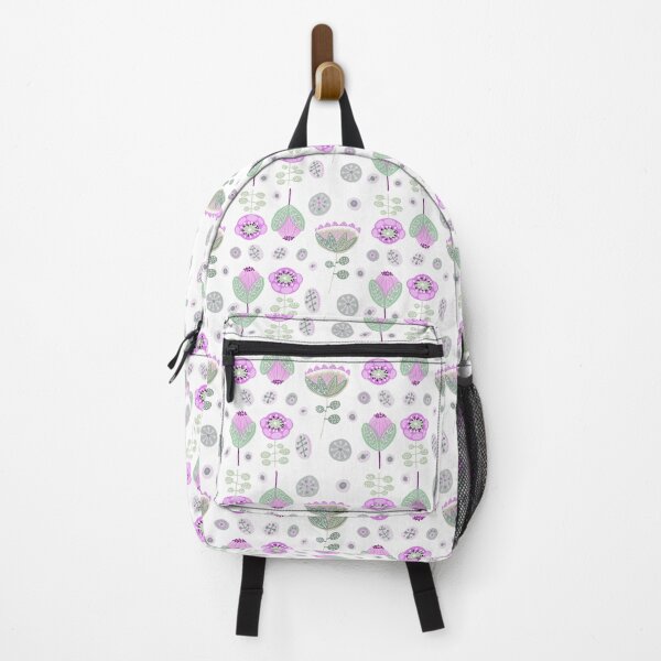 Item preview, Pink Protea and Poppies Nordic Folk Style designed and sold by Cherie Roe Dirksen.
