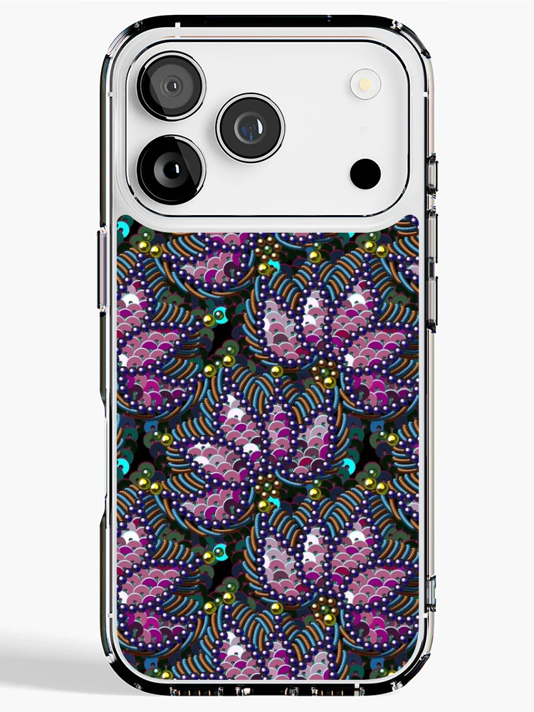 Thumbnail 1 of 5, iPhone Case, Sequins Pattern. designed and sold by Laces.