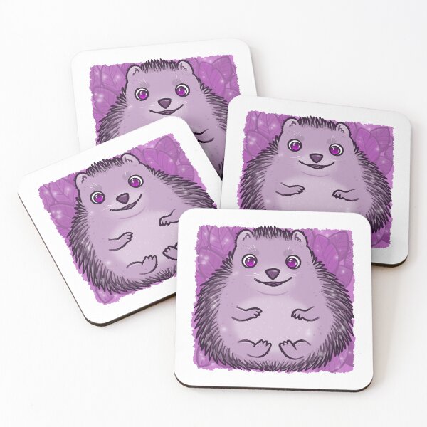 Item preview, Hedgehog rolling in leafs designed and sold by Penzilla.