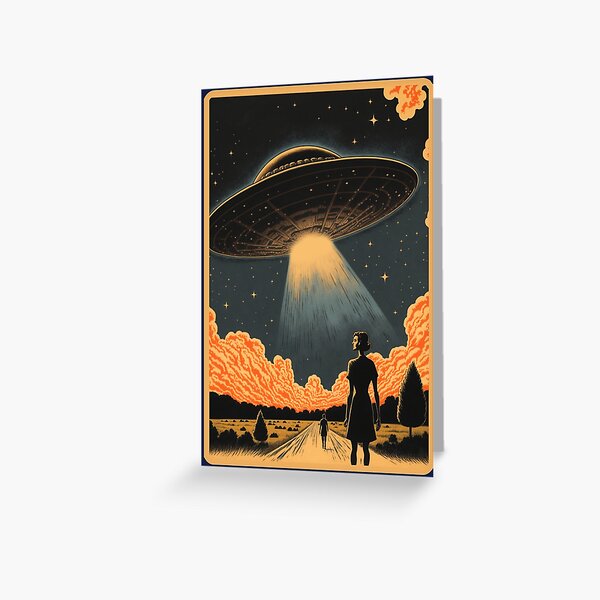 Item preview, ufo alien vintage retro designed and sold by AlvaroMeurer.